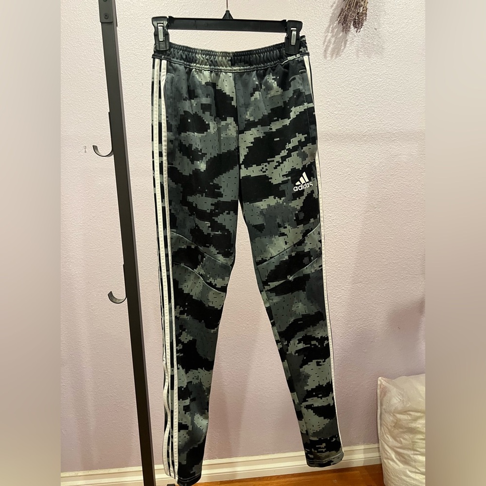 Adidas Men Camo Joggers - Black and Gray
